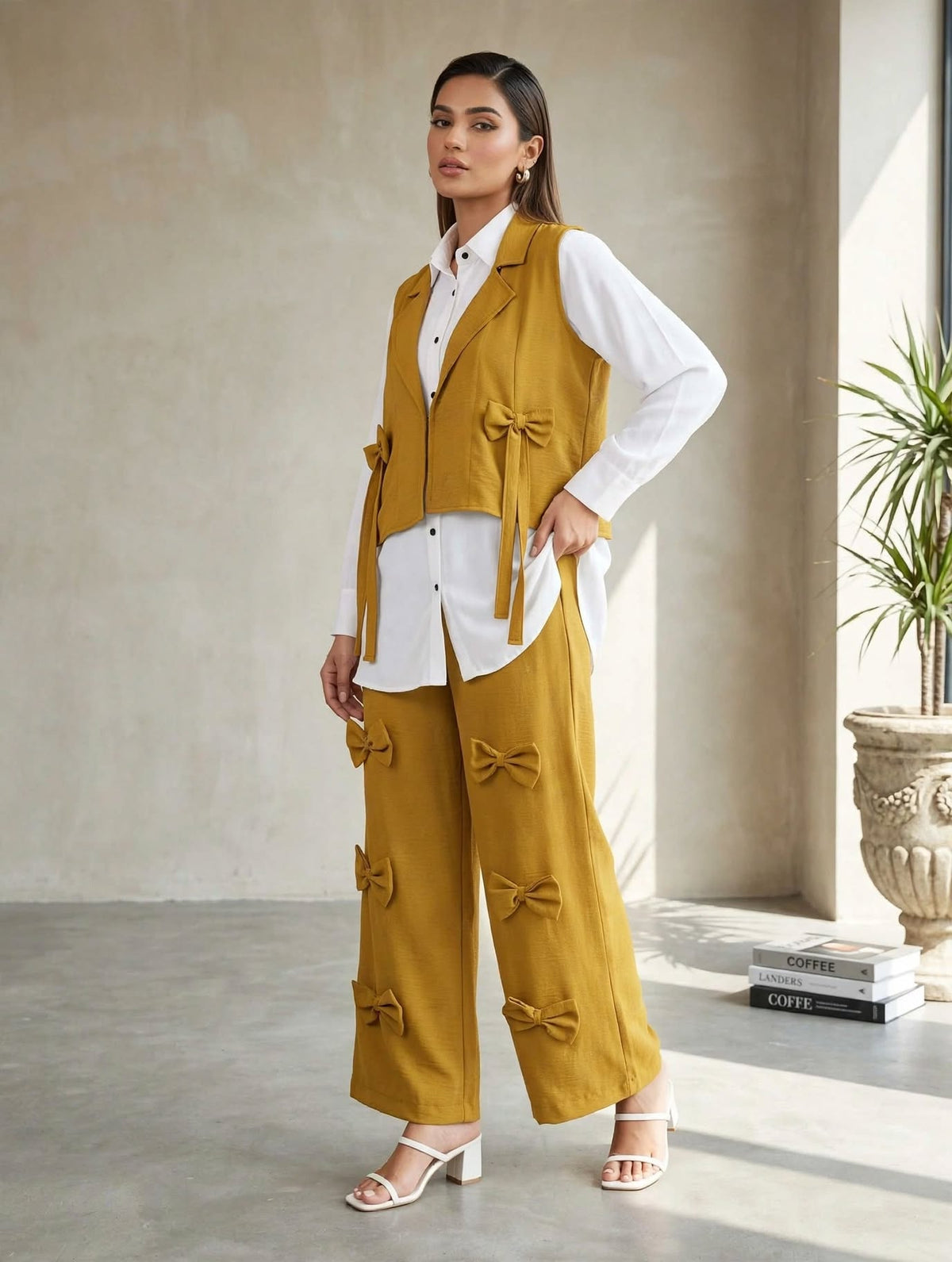 Jacket Bow Style 3pc cord set