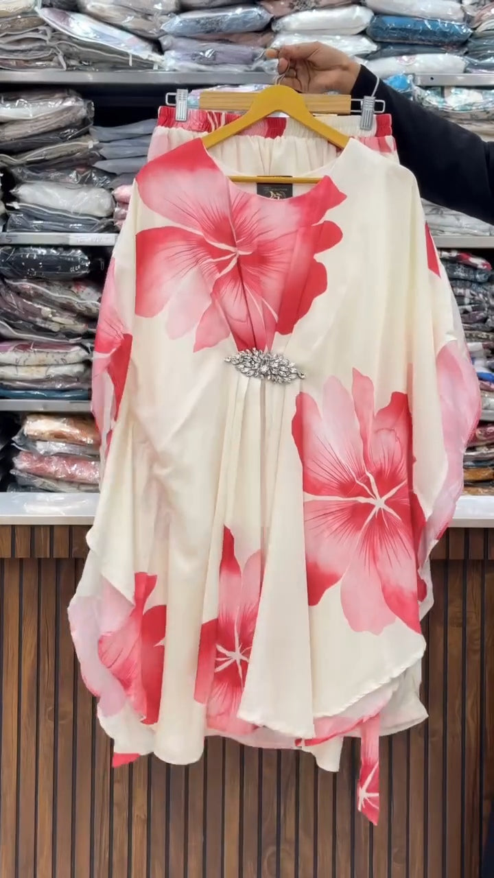 Digital Floral Kaftan