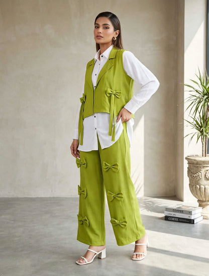 Jacket Bow Style 3pc cord set