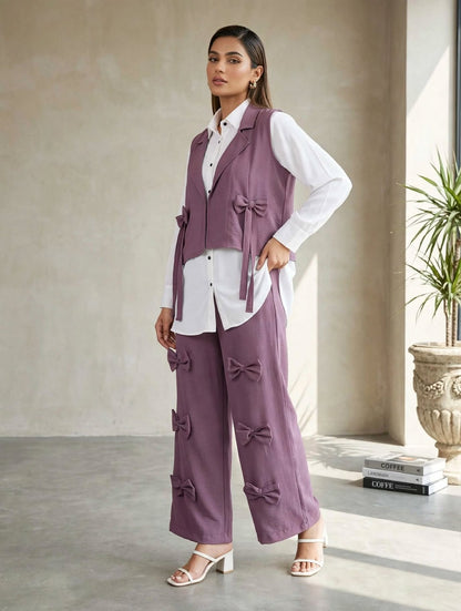 Jacket Bow Style 3pc cord set