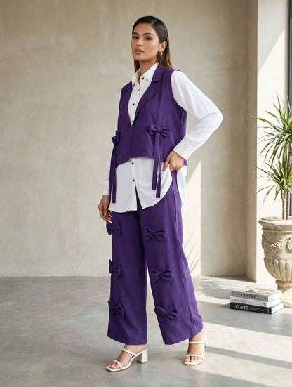 Jacket Bow Style 3pc cord set