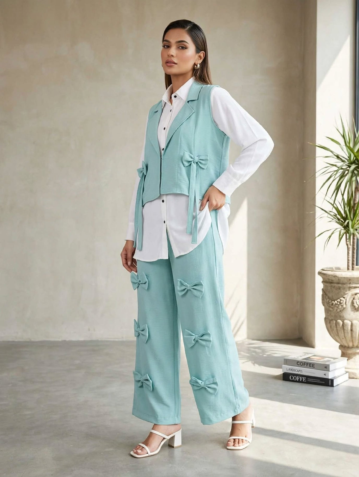 Jacket Bow Style 3pc cord set