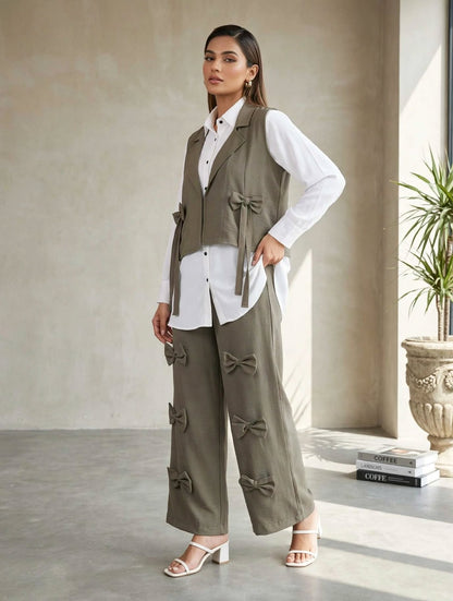 Jacket Bow Style 3pc cord set