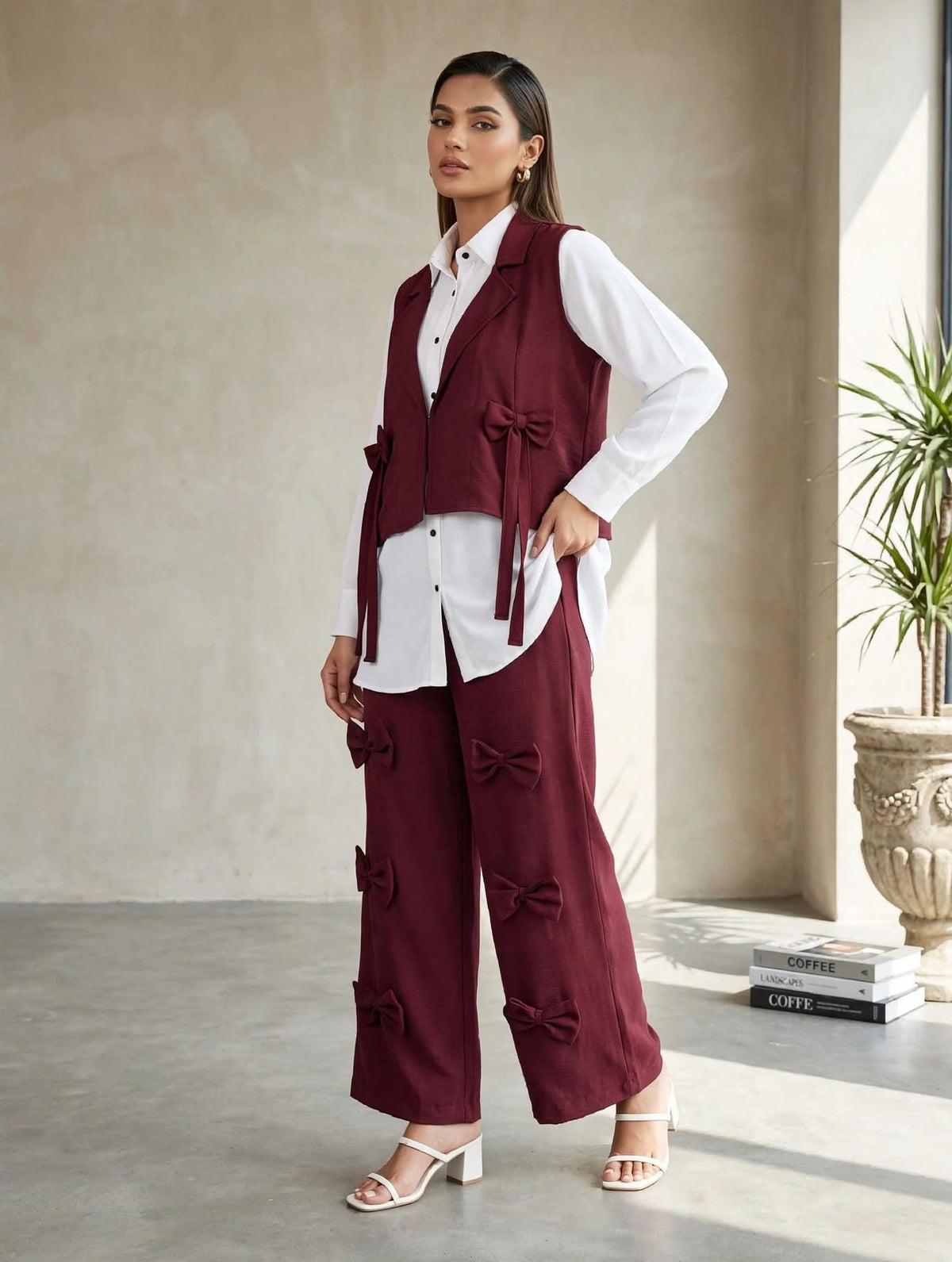 Jacket Bow Style 3pc cord set