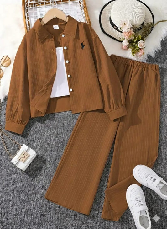 Rust Orange polo-cord-2pc