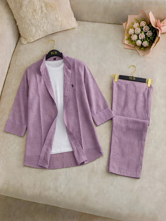 Lavendor polo-cord-2pc