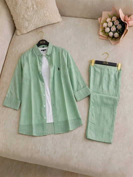 Sage Green polo-cord-2pc