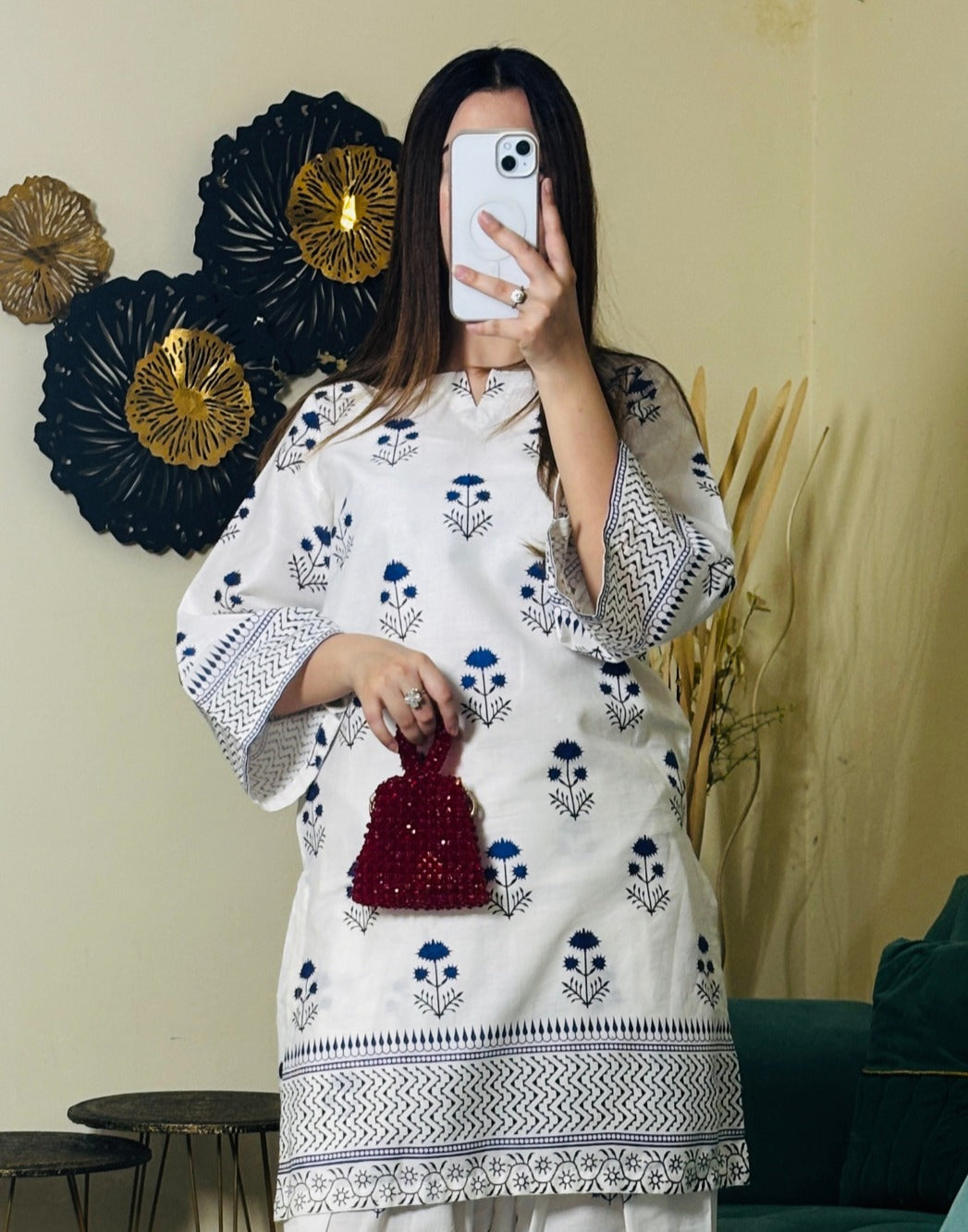 Neel Phool (Farshi Shalwar) 2PIECE