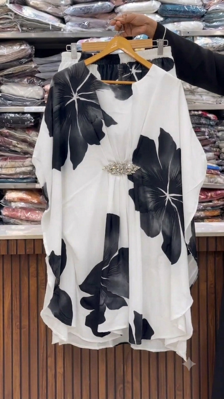 Digital Floral Kaftan