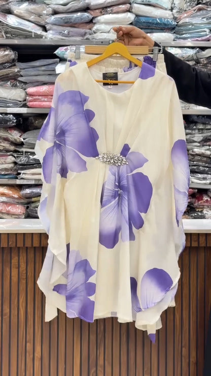 Digital Floral Kaftan
