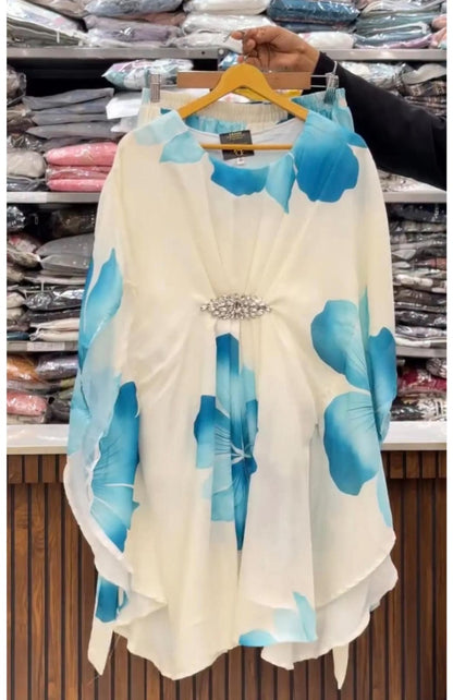 Digital Floral Kaftan