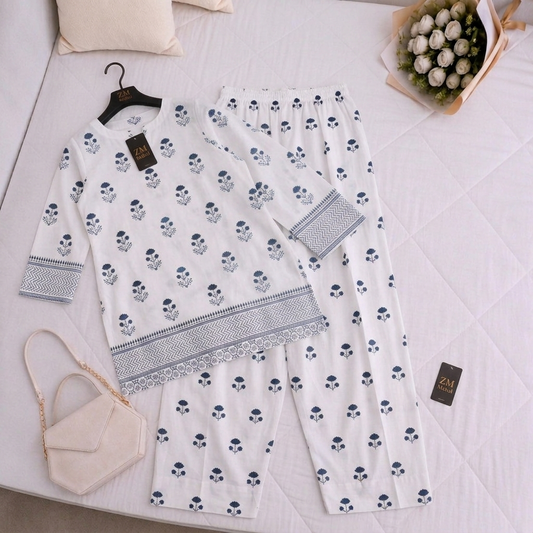 Neel Phool (Farshi Shalwar) 2PIECE