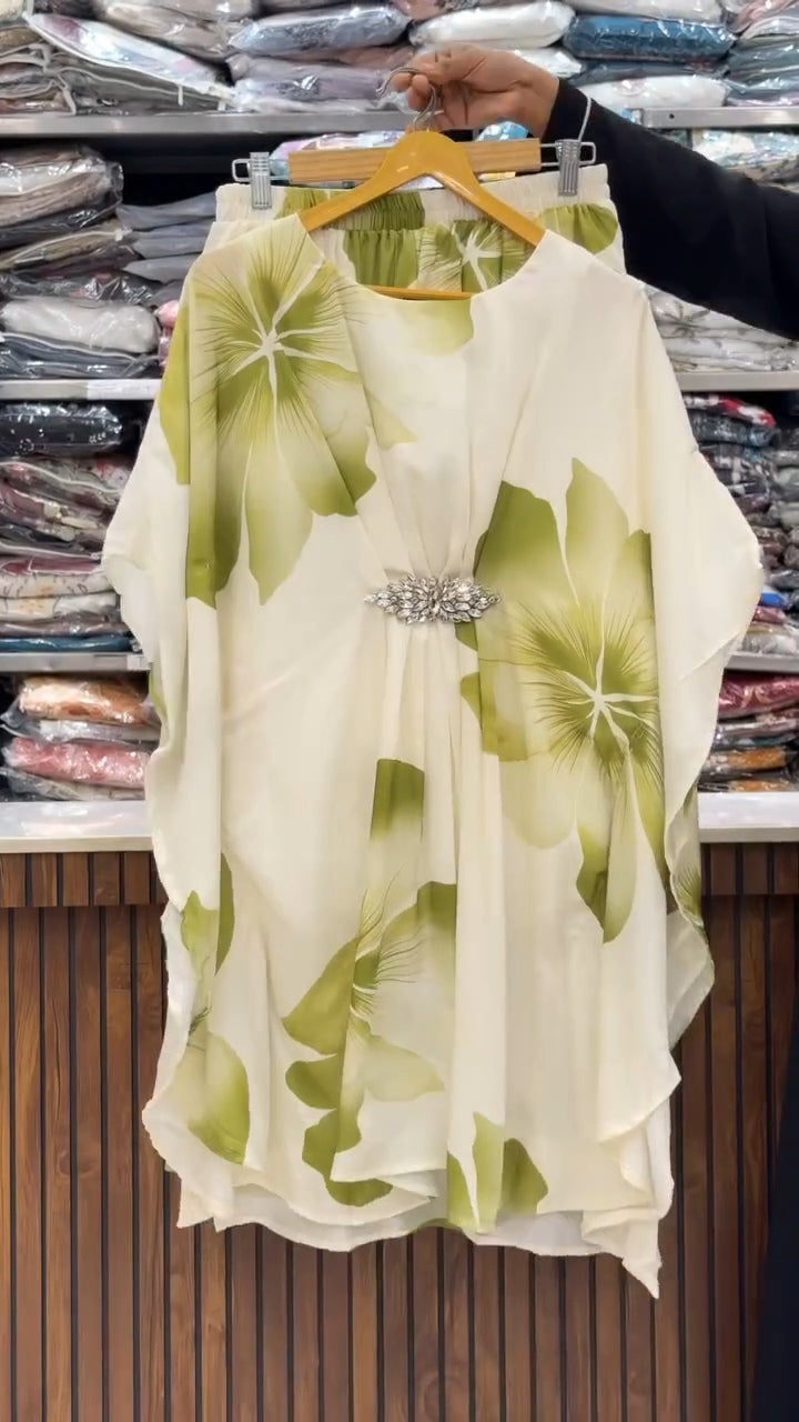 Digital Floral Kaftan