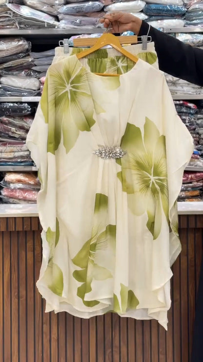 Digital Floral Kaftan